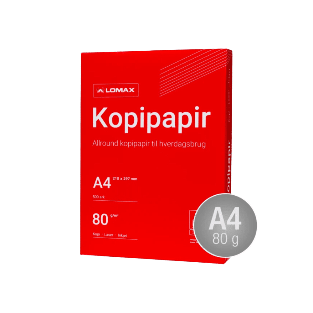 Billede af Kopipapir / printerpapir A4/80g/500 ark