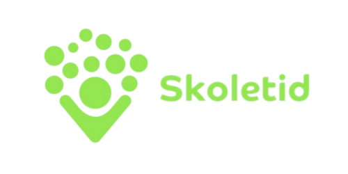 Skoletid vertikalt logo